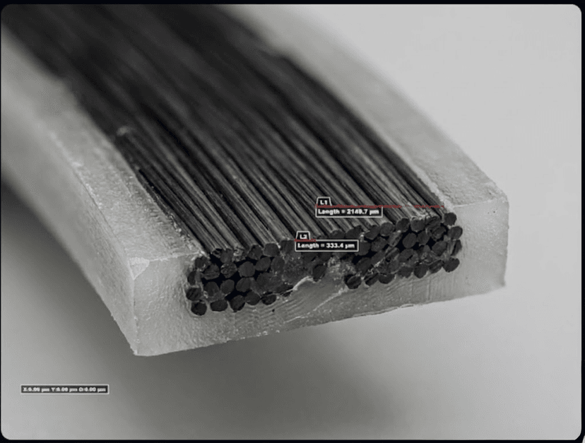 3D printed continuous fiber composite